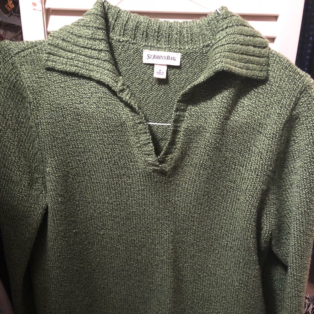 Green sweater